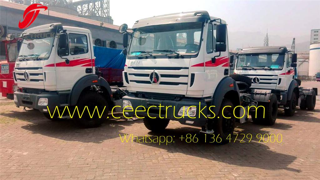 Beiben 4x2 tractor trucks shipping on Shanghai seaport Beiben 4x2 tractor trucks shipping on Shanghai seaport