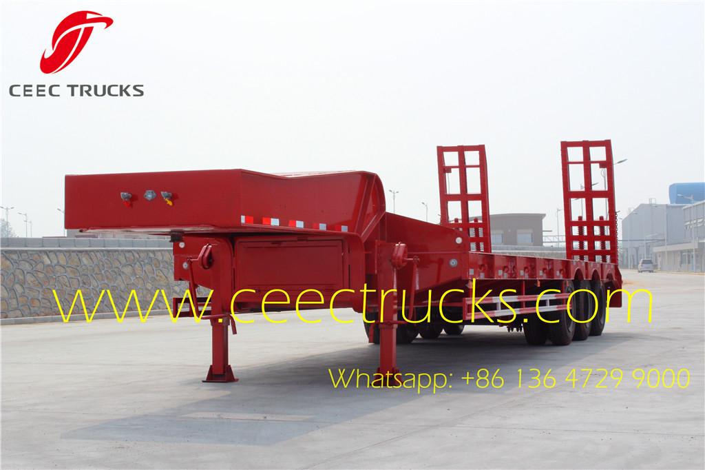 50T low flatbed semi trailers