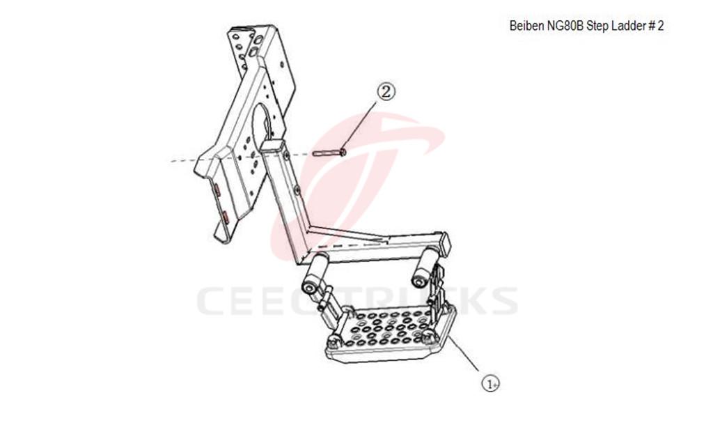 Beiben NG80B step ladder 5716600801 price