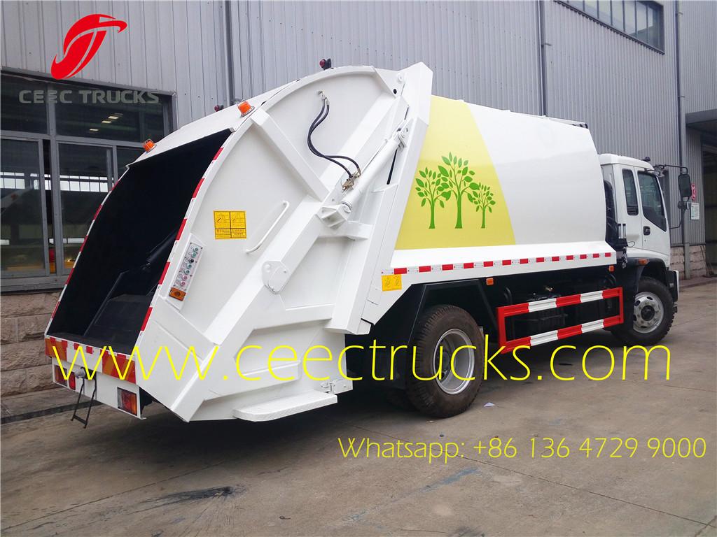 ISUZU 12 CBM garbage compactor truck export Mongolia