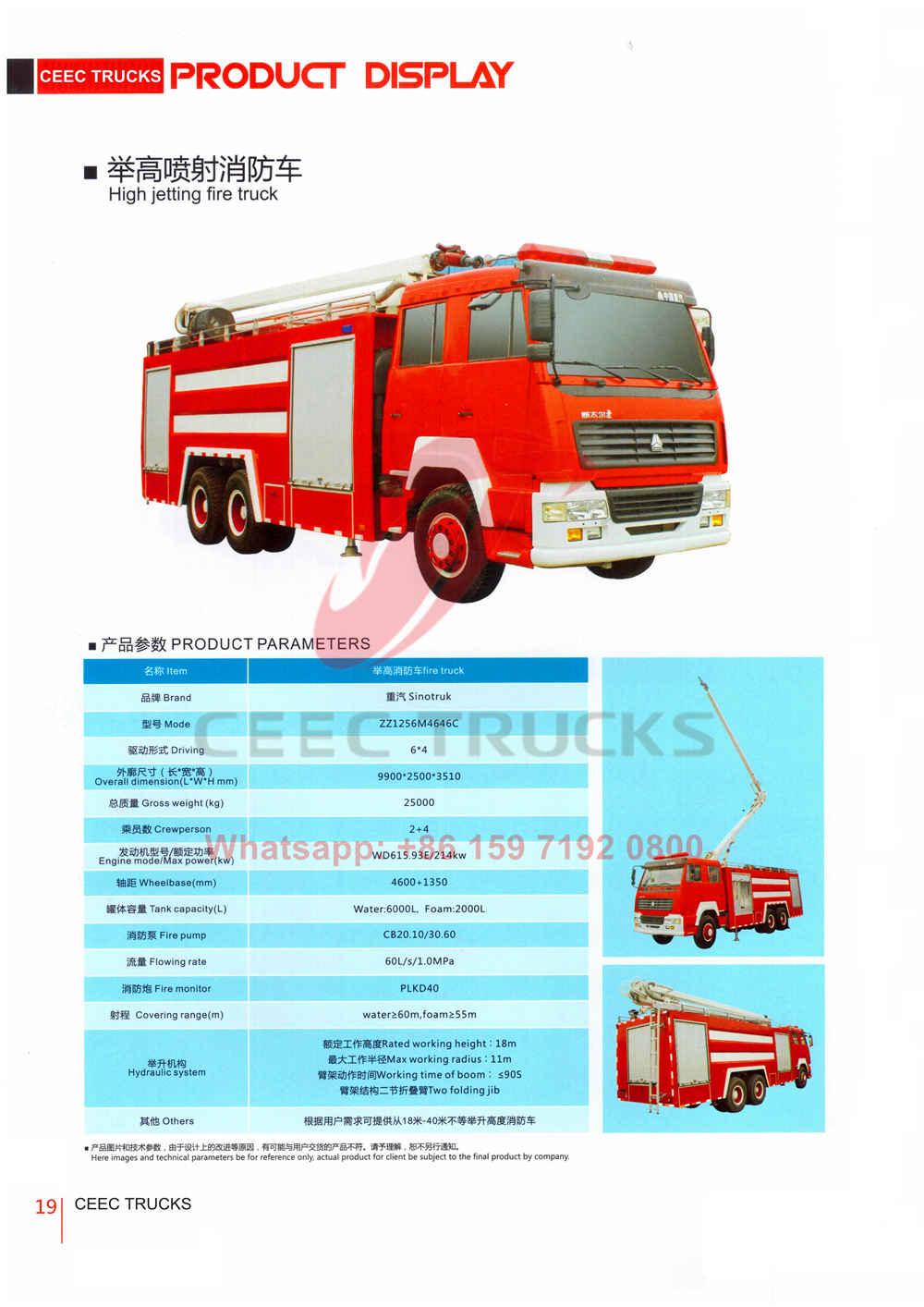 CEEC firefighting truck catalogue