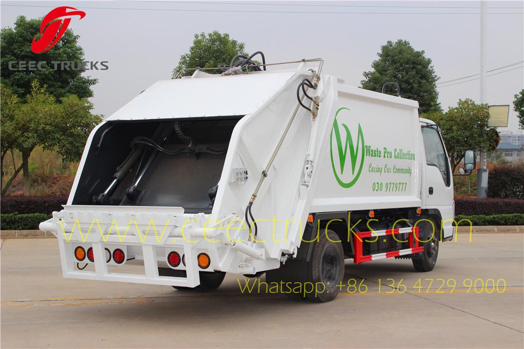 ISUZU 6000 liters refuse compressed truck export