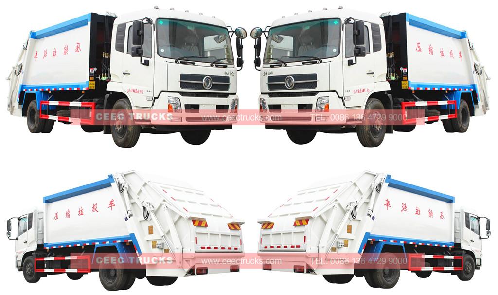 14cbm dongfeng rear loader compactor truck supply