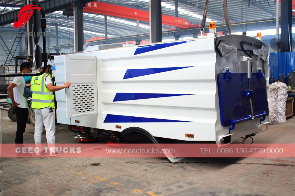 CEEC 5cbm road sweeper superstructure export East Asia country