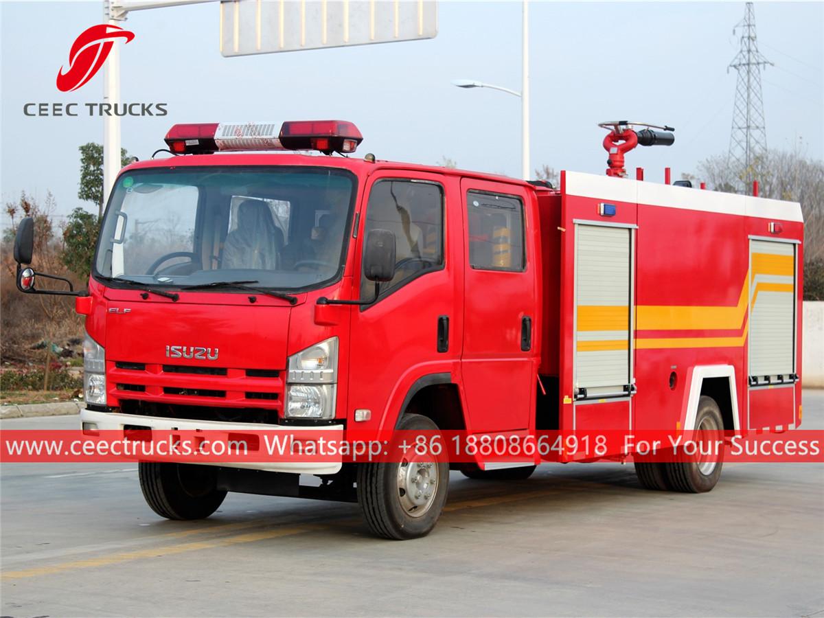 ISUZU Water-foam tanker fire truck