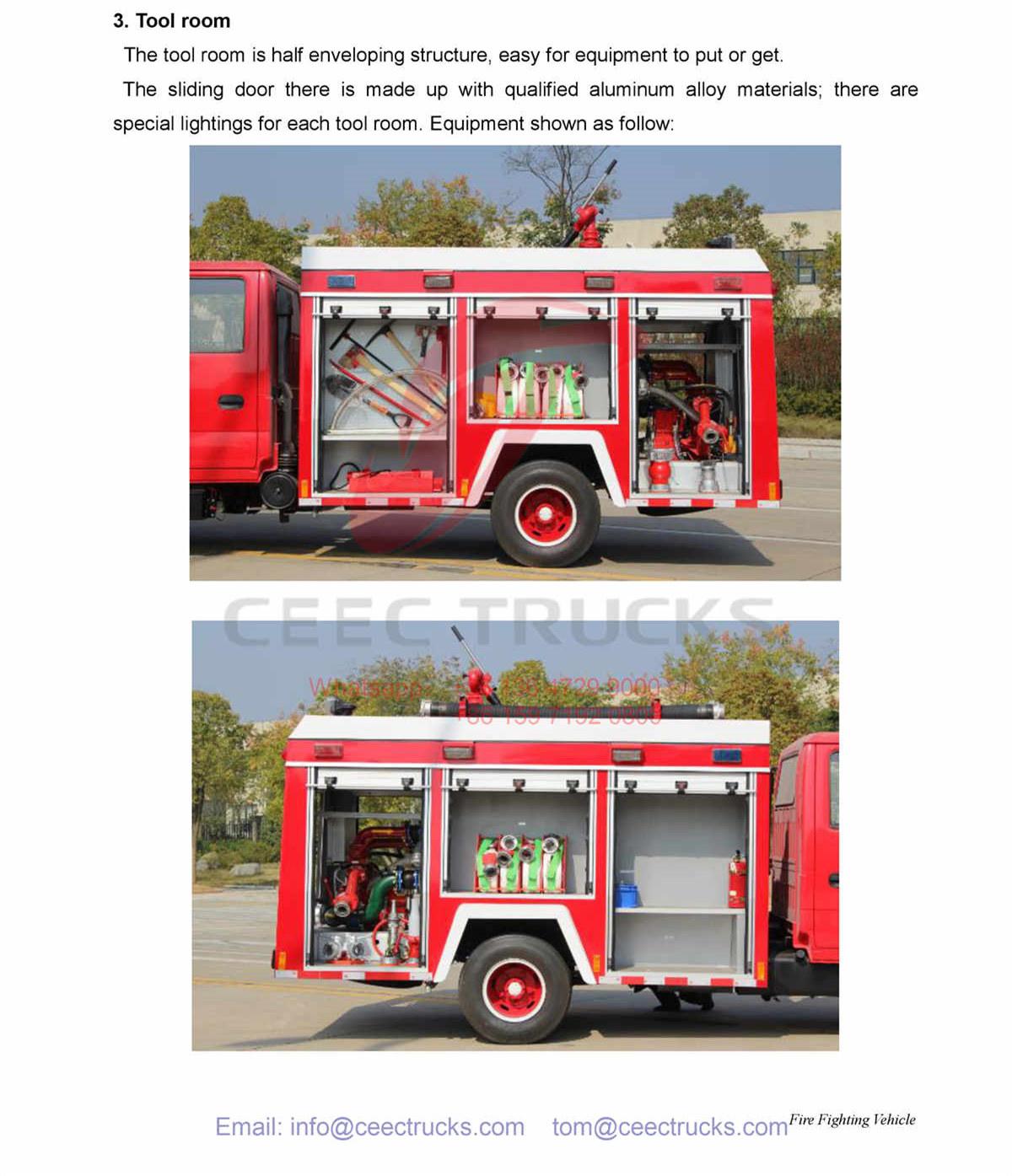 Philippine--ISUZU 3CBM water firefighting truck 