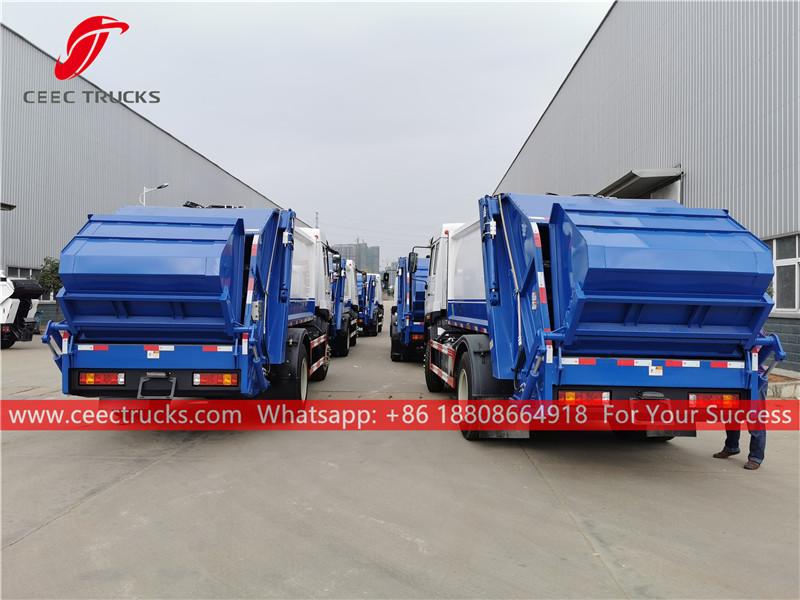 8 unit refuse compressor trucks are ready for shipment