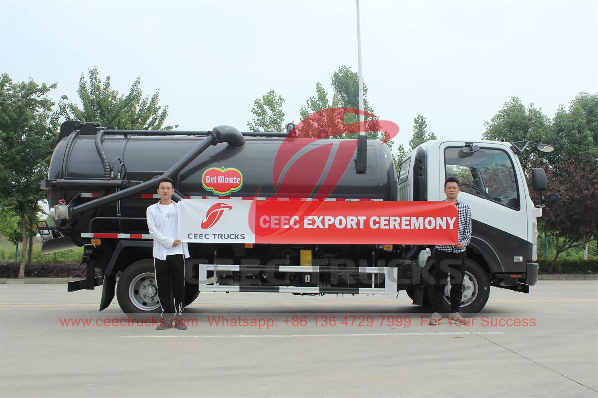 ISUZU 4Ã—2 vacuum suction truck manufacturer