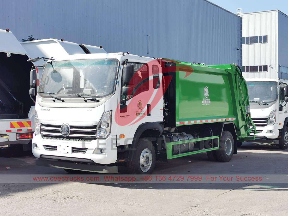 HOWO 6 wheeler refuse compression truck