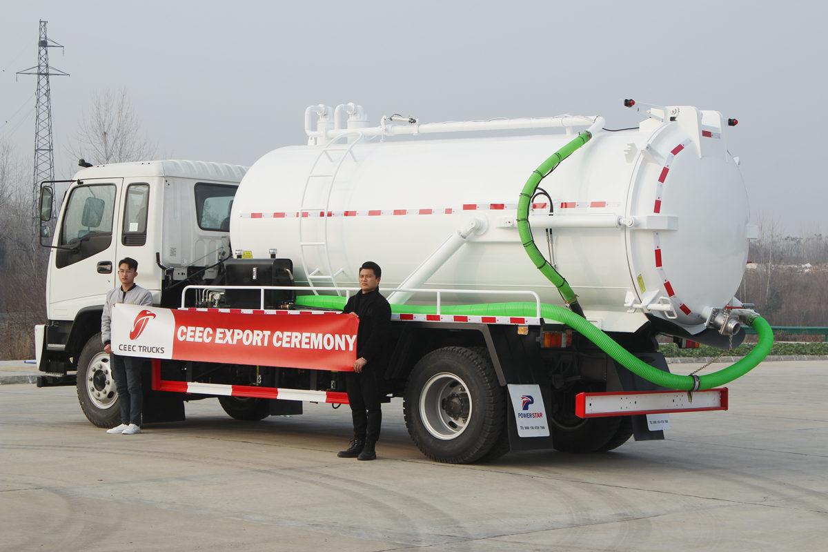 ISUZU FTR 12000 liters cesspool emptier at best price