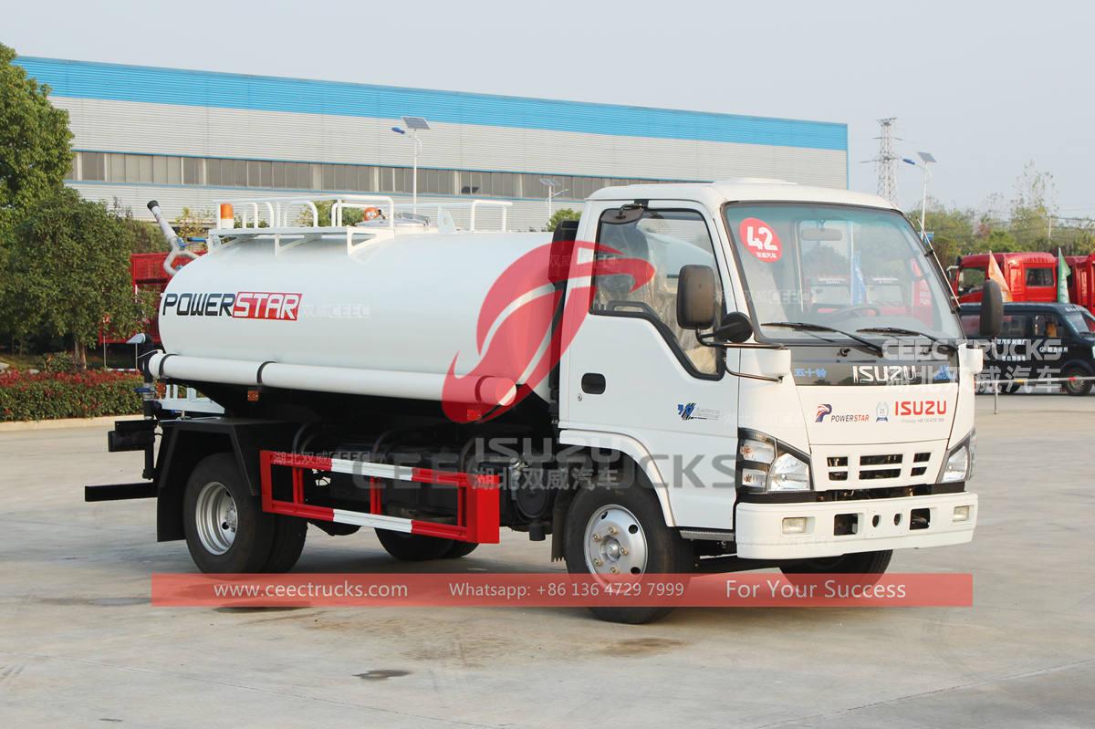 ISUZU 6 wheeler 130HP stainless steel water tank truck