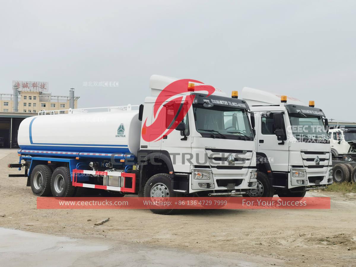 Factory original HOWO 6&times;4 water transport truck for sale