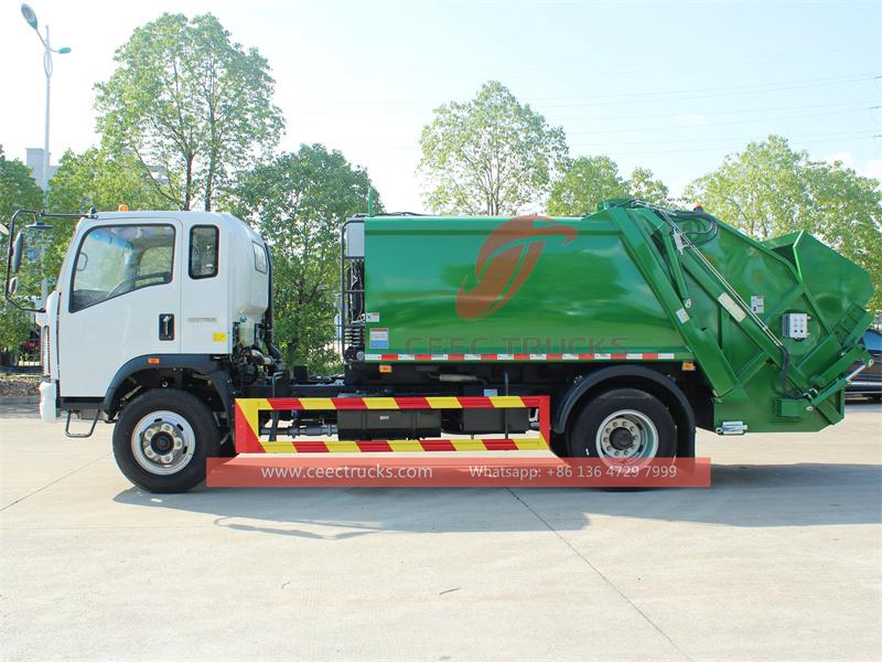 HOWO 170hp garbage compactor truck