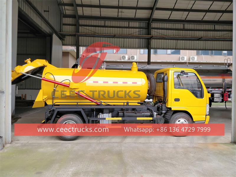 Isuzu NKR vacuum tank truck