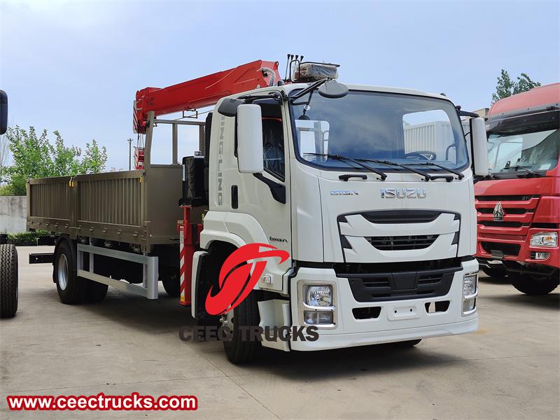 ISUZU GIGA 10-ton Stiff Boom Crane Truck