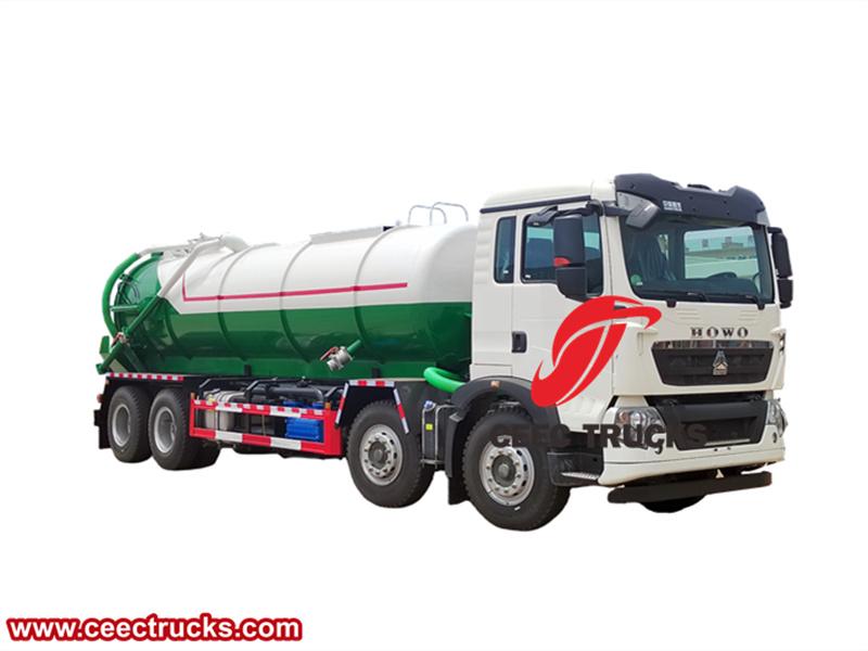 howo 12 wheeler sewer vator truck