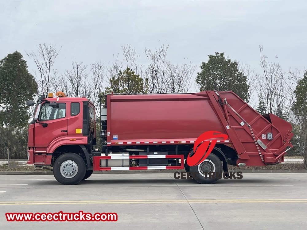 HOWO trash compactor truck