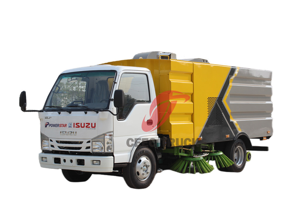 Isuzu new 100P broom sweeper truck