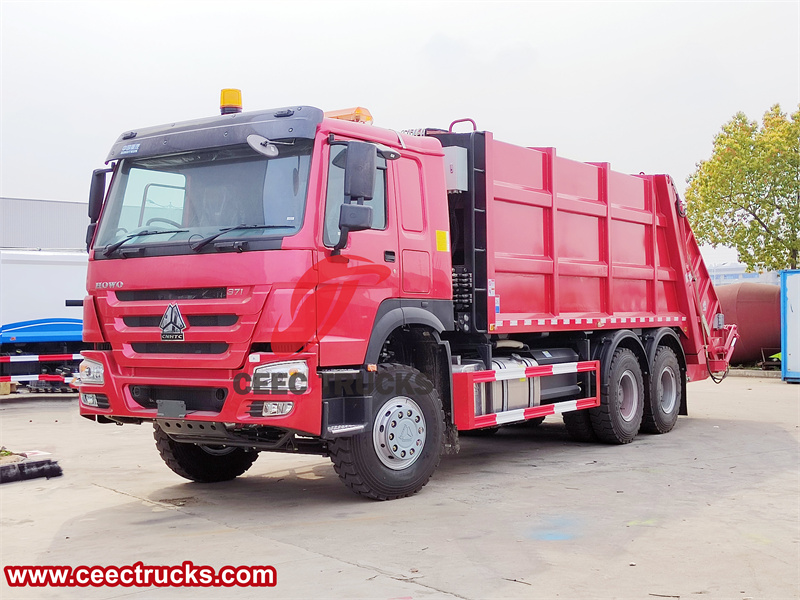 Howo rear loader garbage truck