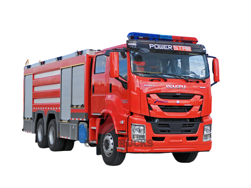 ISUZU GIGA dry powder nitrogen fire truck