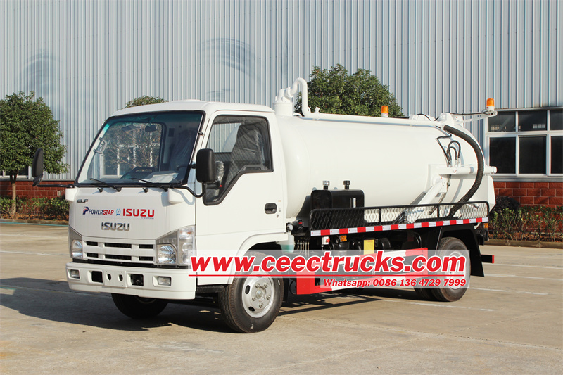 Isuzu 100P 3cbm sewer suction truck