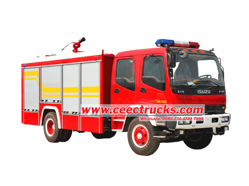 Isuzu FVR dry powder fire truck