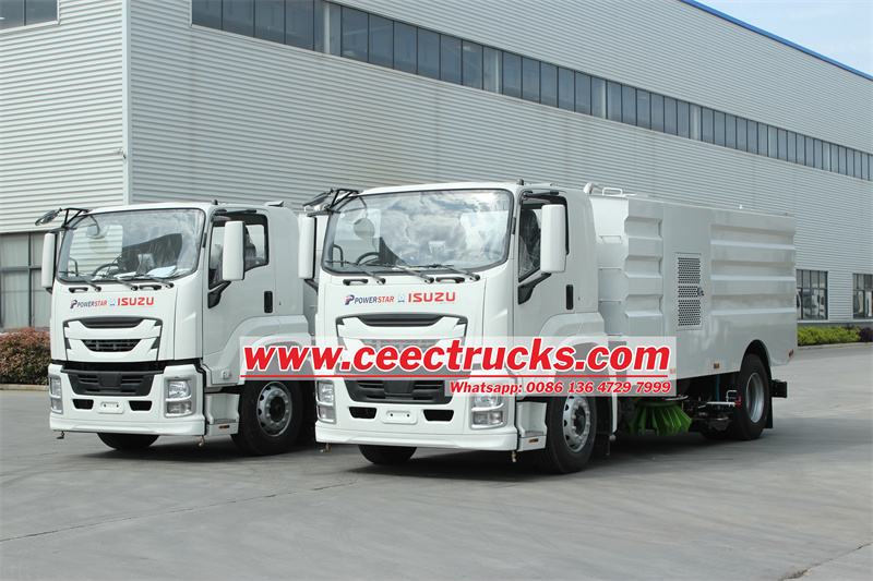 Isuzu new FTR 4x2 airport sweeping vehicle