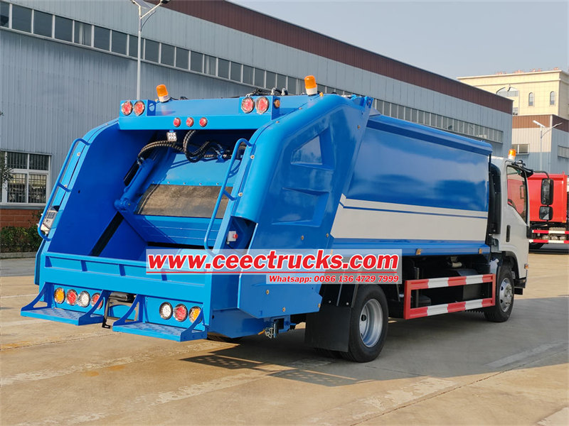 ISUZU 10CBM trash compactor truck price