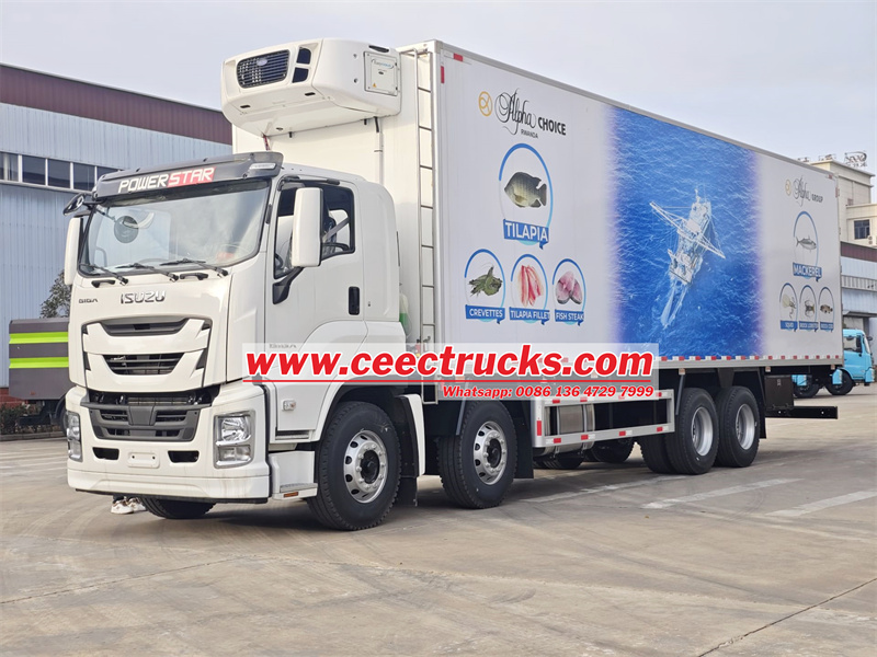 Isuzu 30 feet refrigerated freezer van truck