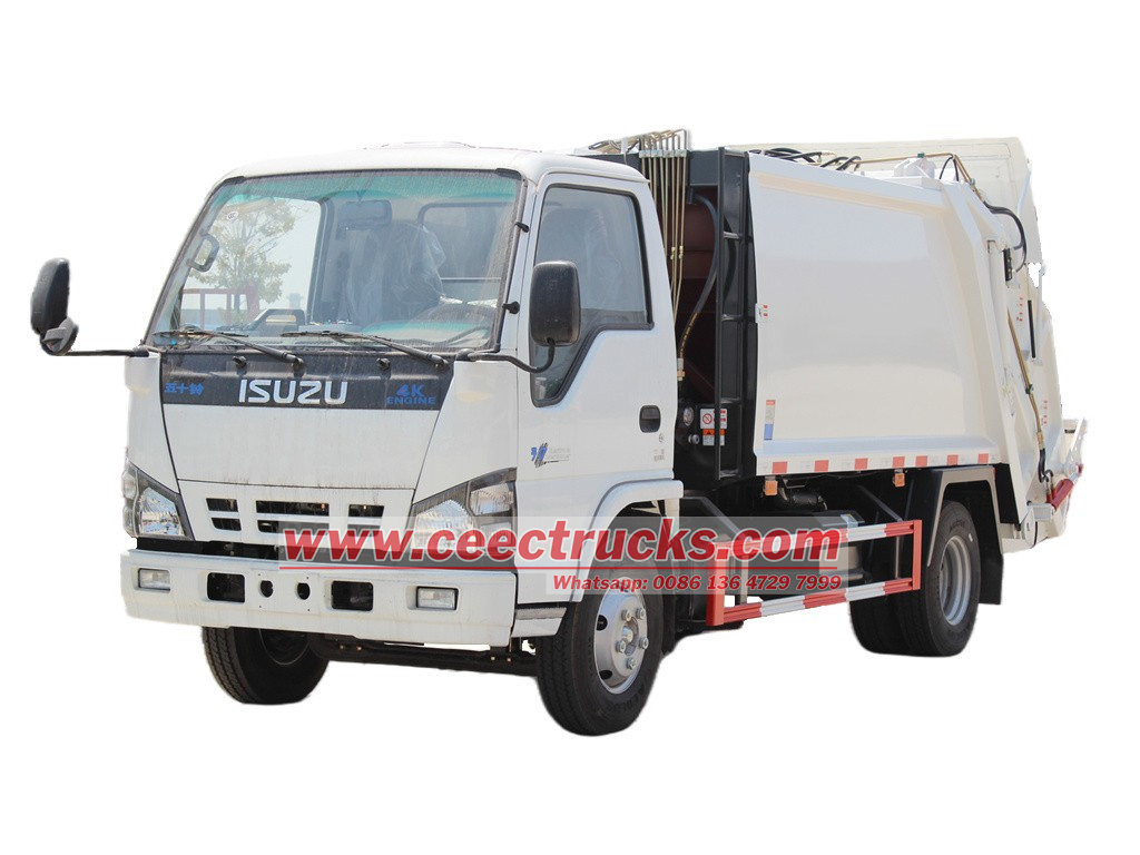 Isuzu new NKR 6cbm refuse compactor truck