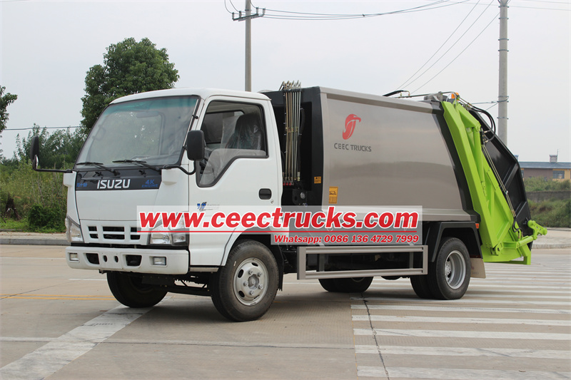 Isuzu 5cbm refuse compactor truck