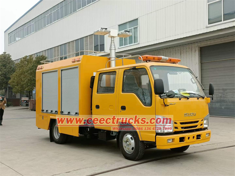 Isuzu mobile rescue fire truck