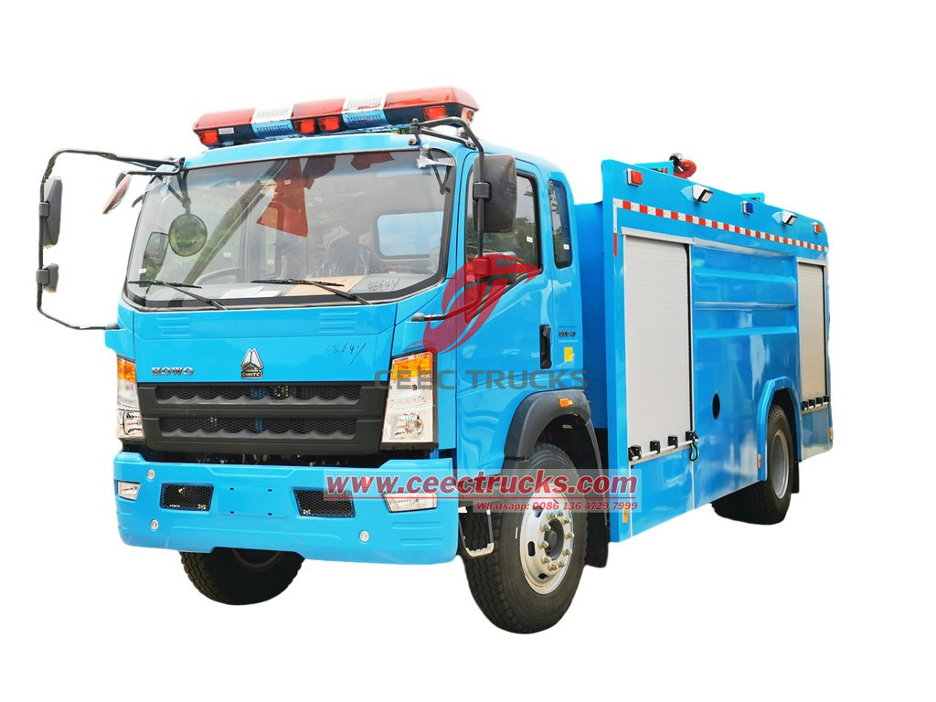 HOWO CAFS pumper tank fire truck HOWO CAFS pumper tank fire truck