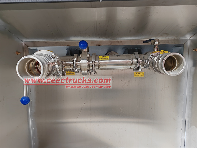 Stainless steel Isuzu drinking water transport truck 20000 liters