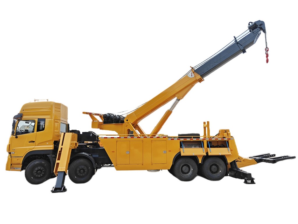 Dongfeng integrated rotator tow wrecker truck