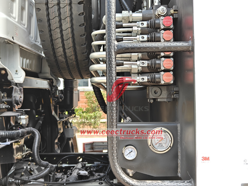 Isuzu refuse compactor truck hydraulic control valve for eas operation