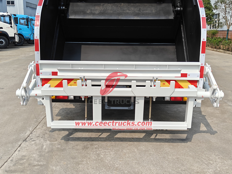 Isuzu rear loader truck rear tilting device for 240L bins