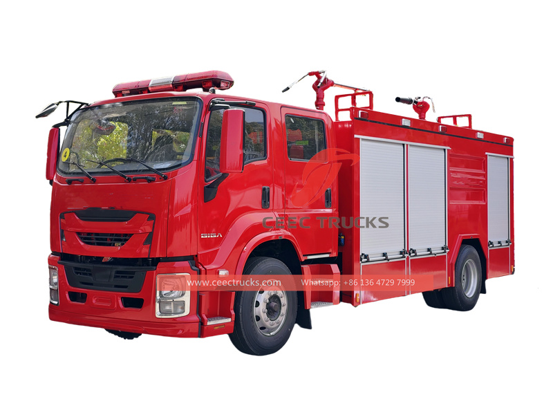 ISUZU dry powder fire fighting truck