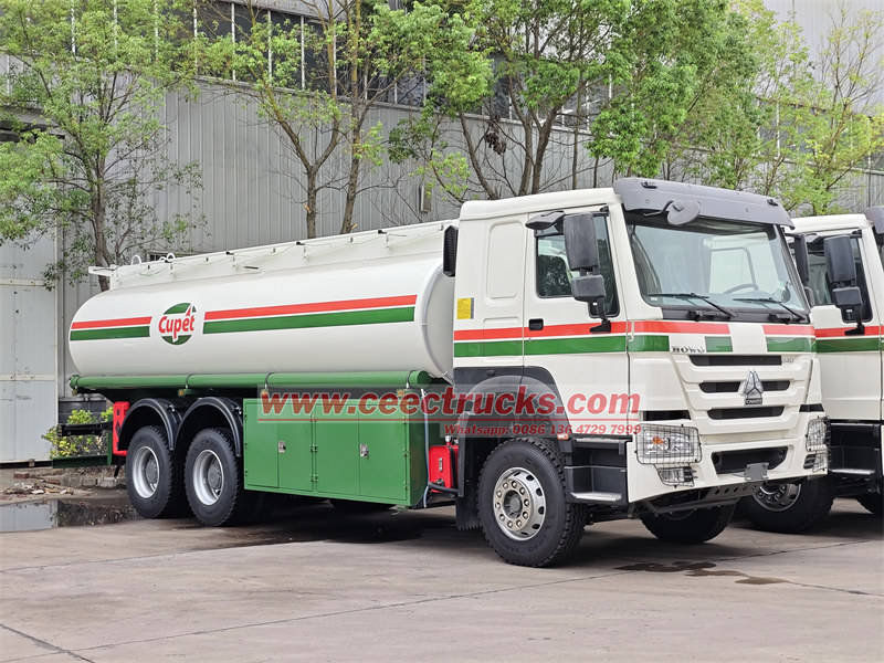 HOWO 22000Liters Fuel Bowser export to Carribean countries