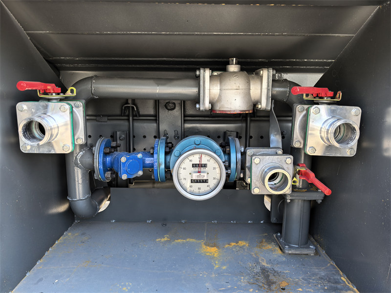Pump in and out valves with Flowmeter