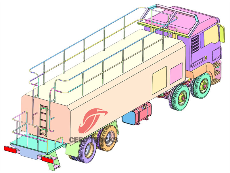 Beiben 4142 lube service truck drawing