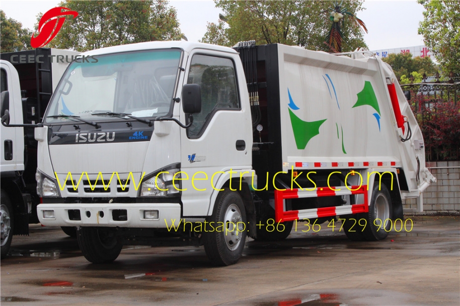 china best 5 CBM trash compactor trucks