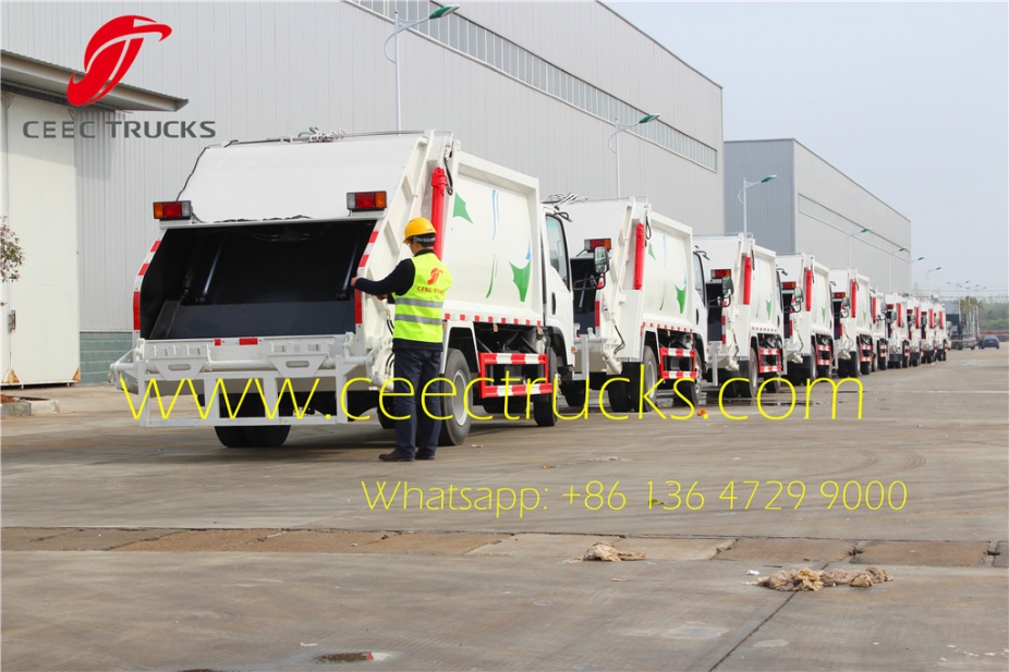 china best 5 CBM trash compactor trucks