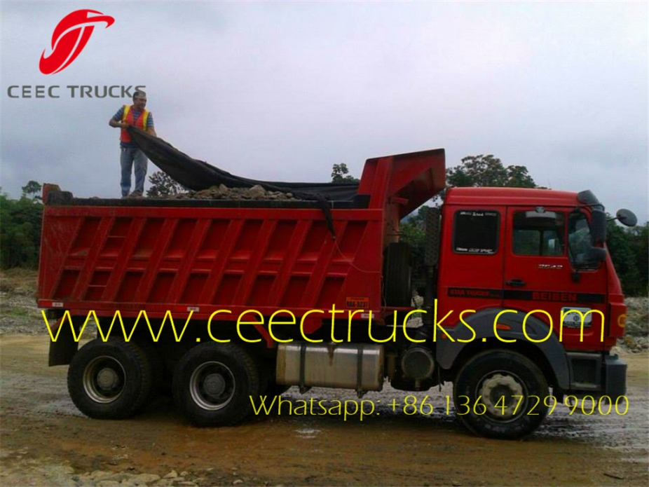 China Beiben 40 ton dump truck for sale 6x4 340hp 10 wheel tipper