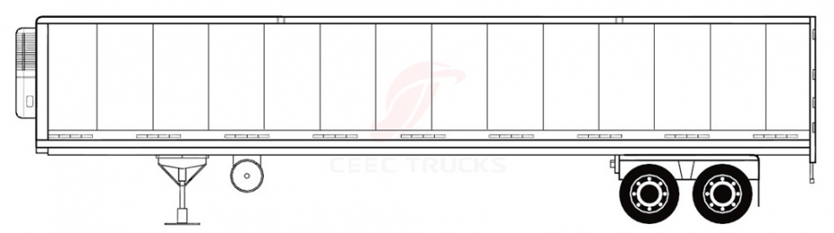 40-60 CBM refrigetated semi-trailer manufacturer lowest price sale