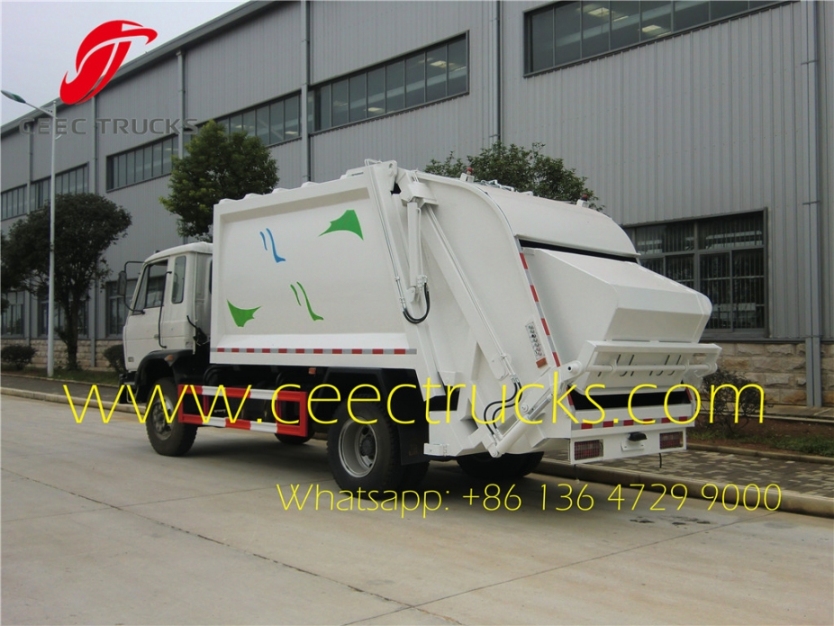 2016 new dongfeng 10000 liters garbage compactor trucks lowest price