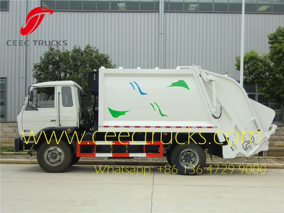 2016 new dongfeng 10000 liters garbage compactor trucks lowest price