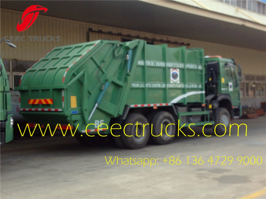 howo 336HP china garbage truck 20 CBM capacity waste management vehicle