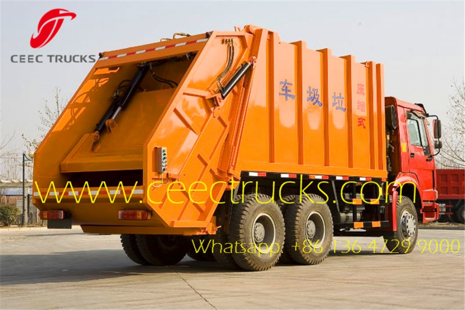 Howo garbage compactor truck compress garbage truck waste compactor truck 18 cbm