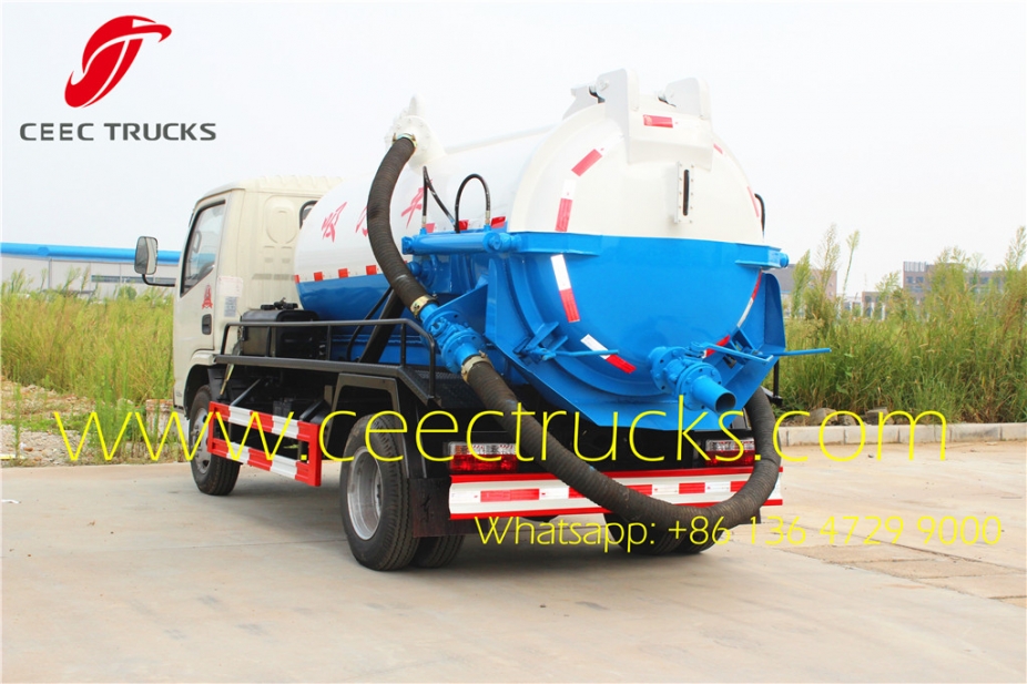 dongfeng sewer cleaning truck 3CBM cesspit emptier manufacture sale